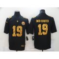 Pittsburgh Steelers #19 JuJu Smith-Schuster Black Nike Leopard Print Limited Jersey