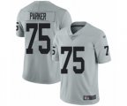 Oakland Raiders #75 Brandon Parker Limited Silver Inverted Legend Football Jersey