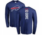 Buffalo Bills #20 Frank Gore Royal Blue Backer Long Sleeve T-Shirt