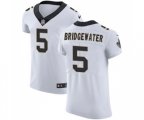 New Orleans Saints #5 Teddy Bridgewater White Vapor Untouchable Elite Player Football Jersey