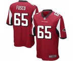 Atlanta Falcons #65 Brandon Fusco Game Red Team Color Football Jersey