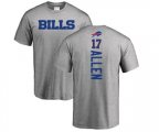 Buffalo Bills #17 Josh Allen Ash Backer T-Shirt