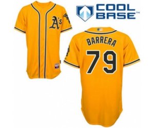 Oakland Athletics Luis Barrera Replica Gold Alternate 2 Cool Base Baseball Player Jersey