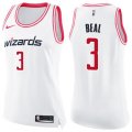Women's Washington Wizards #3 Bradley Beal Swingman White Pink Fashion NBA Jersey