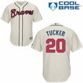 Atlanta Braves #20 Preston Tucker Replica Cream Alternate 2 Cool Base MLB Jersey