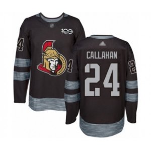Ottawa Senators #24 Ryan Callahan Authentic Black 1917-2017 100th Anniversary Hockey Jersey
