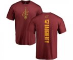Cleveland Cavaliers #43 Brad Daugherty Maroon Backer T-Shirt
