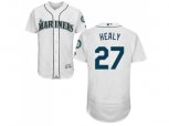 Seattle Mariners #27 Ryon Healy White Flexbase Authentic Collection Stitched MLB Jersey