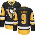 Reebok Pittsburgh Penguins #9 Pascal Dupuis Premier Black Gold Third NHL Jersey