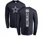 Dallas Cowboys #95 Christian Covington Navy Blue Backer Long Sleeve T-Shirt