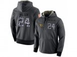 Arizona Cardinals #24 Adrian Wilson Stitched Black Anthracite Salute to Service Player Performance Hoodie