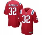 New England Patriots #32 Devin McCourty Game Red Alternate Football Jersey