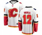 Calgary Flames #12 Jarome Iginla Fanatics Branded White Away Breakaway Hockey Jersey