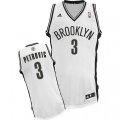Brooklyn Nets #3 Drazen Petrovic Swingman White Home NBA Jersey