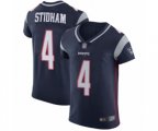 New England Patriots #4 Jarrett Stidham Navy Blue Team Color Vapor Untouchable Elite Player Football Jersey