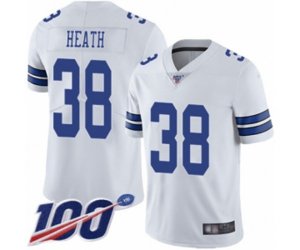 Dallas Cowboys #38 Jeff Heath White Vapor Untouchable Limited Player 100th Season Football Jersey