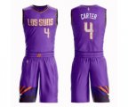 Phoenix Suns #4 Jevon Carter Swingman Purple Basketball Suit Jersey - City Edition