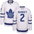 Toronto Maple Leafs #2 Ron Hainsey Authentic White Away NHL Jersey