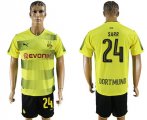2017-18 Dortmund 24 SARR Home Soccer Jersey