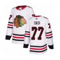 Chicago Blackhawks #77 Kirby Dach Authentic White Away Hockey Jersey