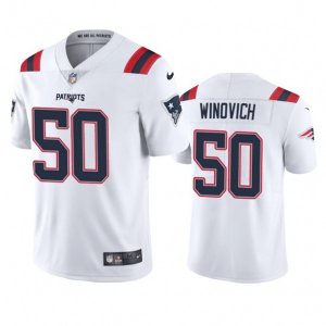 New England Patriots #50 Chase Winovich Men\'s White 2020 Vapor Limited Jersey