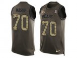 Chicago Bears #70 Bobby Massie Limited Green Salute to Service Tank Top Alternate NFL Jersey