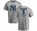 MLB Nike New York Yankees #5 Joe DiMaggio Gray RBI T-Shirt