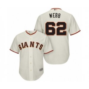San Francisco Giants #62 Logan Webb Authentic Cream Home Cool Base Baseball Player Jersey
