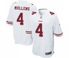 San Francisco 49ers #4 Nick Mullens Game White Football Jersey