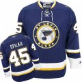St. Louis Blues #45 Luke Opilka Premier Navy Blue Third NHL Jersey