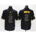 New Orleans Saints #2 Jameis Winston Black Gold Throwback Limited Jersey