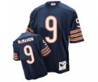 Chicago Bears #9 Jim McMahon Blue Team Color Authentic Throwback Football Jersey
