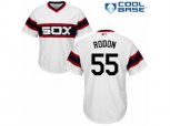 Chicago White Sox #55 Carlos Rodon Replica White 2013 Alternate Home Cool Base MLB Jersey