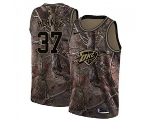 Oklahoma City Thunder #37 Kevin Hervey Swingman Camo Realtree Collection NBA Jersey
