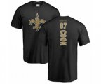 New Orleans Saints #87 Jared Cook Black Backer T-Shirt