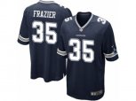 Dallas Cowboys #35 Kavon Frazier Game Navy Blue Team Color NFL Jersey