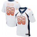 Denver Broncos #58 Von Miller Elite White Road Drift Fashion NFL Jersey
