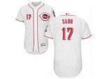Cincinnati Reds #17 Chris Sabo White Flexbase Authentic Collection MLB Jersey
