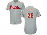 Philadelphia Phillies #26 Chase Utley Grey Flexbase Authentic Collection MLB Jersey