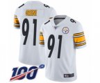 Pittsburgh Steelers #91 Kevin Greene White Vapor Untouchable Limited Player 100th Season Football Jersey