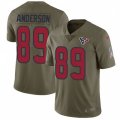 Houston Texans #89 Stephen Anderson Limited Olive 2017 Salute to Service NFL Jersey