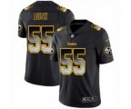 Pittsburgh Steelers #55 Devin Bush Limited Black Smoke Fashion Football Jersey