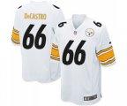 Pittsburgh Steelers #66 David DeCastro Game White Football Jersey