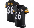 Pittsburgh Steelers #36 Jerome Bettis Black Team Color Vapor Untouchable Elite Player Football Jersey