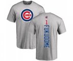 MLB Nike Chicago Cubs #1 Kosuke Fukudome Ash Backer T-Shirt