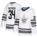 Toronto Maple Leafs #34 Auston Matthews White 2019 All-Star Game Parley Authentic Stitched NHL Jersey