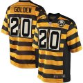 Pittsburgh Steelers #20 Robert Golden Limited Yellow Black Alternate 80TH Anniversary Throwback NFL Jersey
