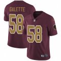 Washington Redskins #58 Junior Galette Burgundy Red Gold Number Alternate 80TH Anniversary Vapor Untouchable Limited Player NFL Jersey