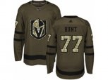 Vegas Golden Knights #77 Brad Hunt Authentic Green Salute to Service NHL Jersey