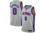 Detroit Pistons #0 Andre Drummond Authentic Silver NBA Jersey Statement Edition